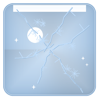 Cracked ice obstacle sprite